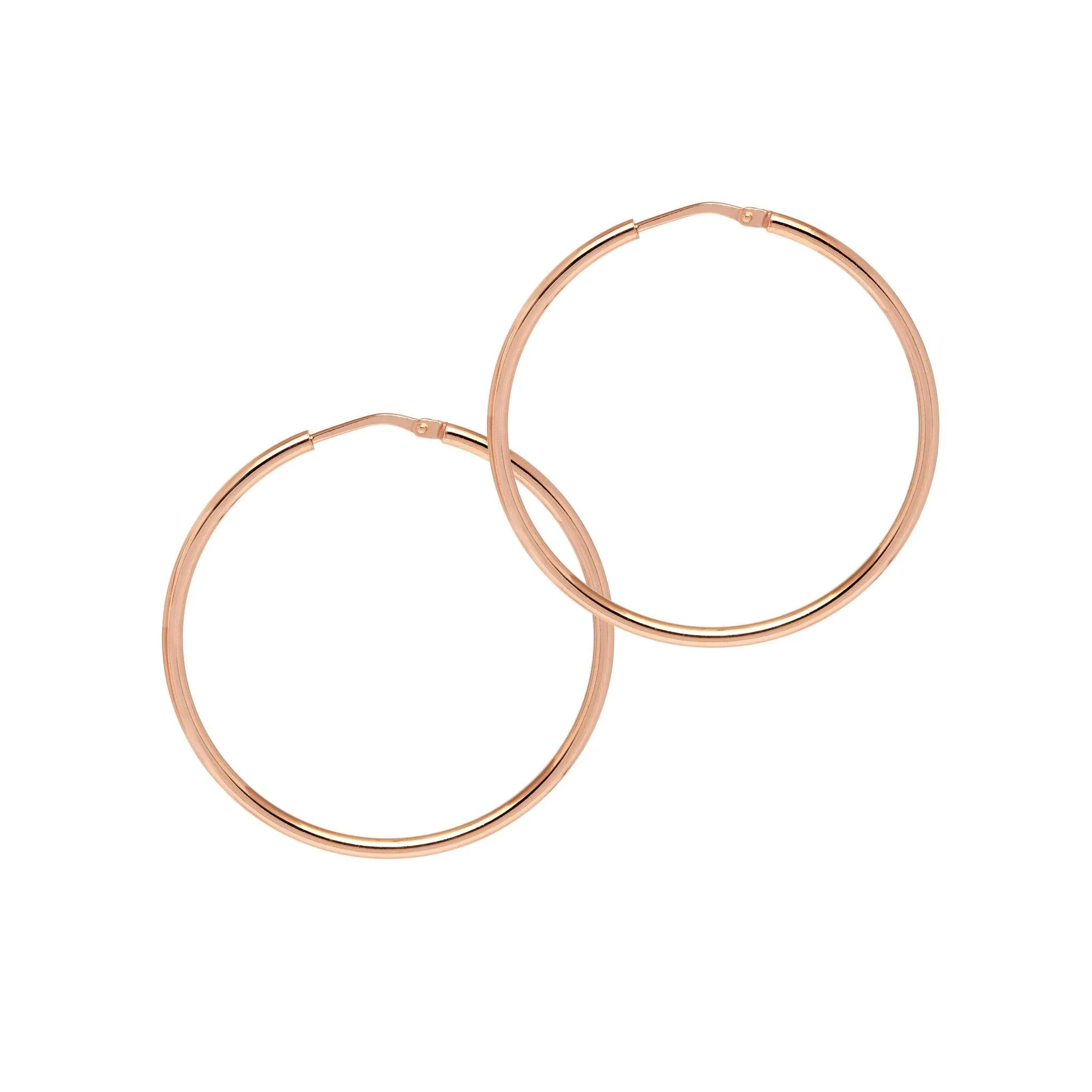 Skinny Chica Latina  Hoops - Small - Rose Gold