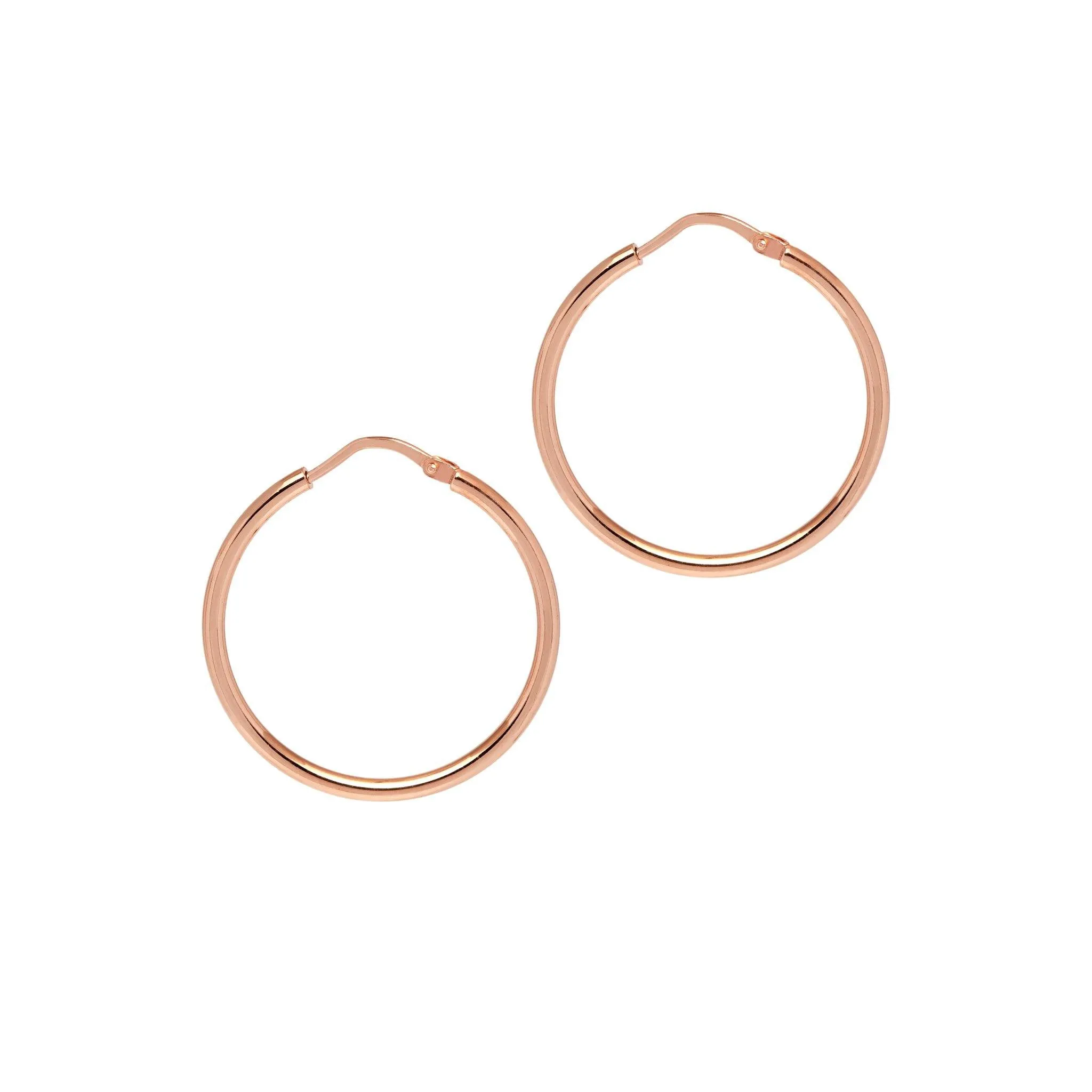 Skinny Chica Latina  Hoops - Small - Rose Gold