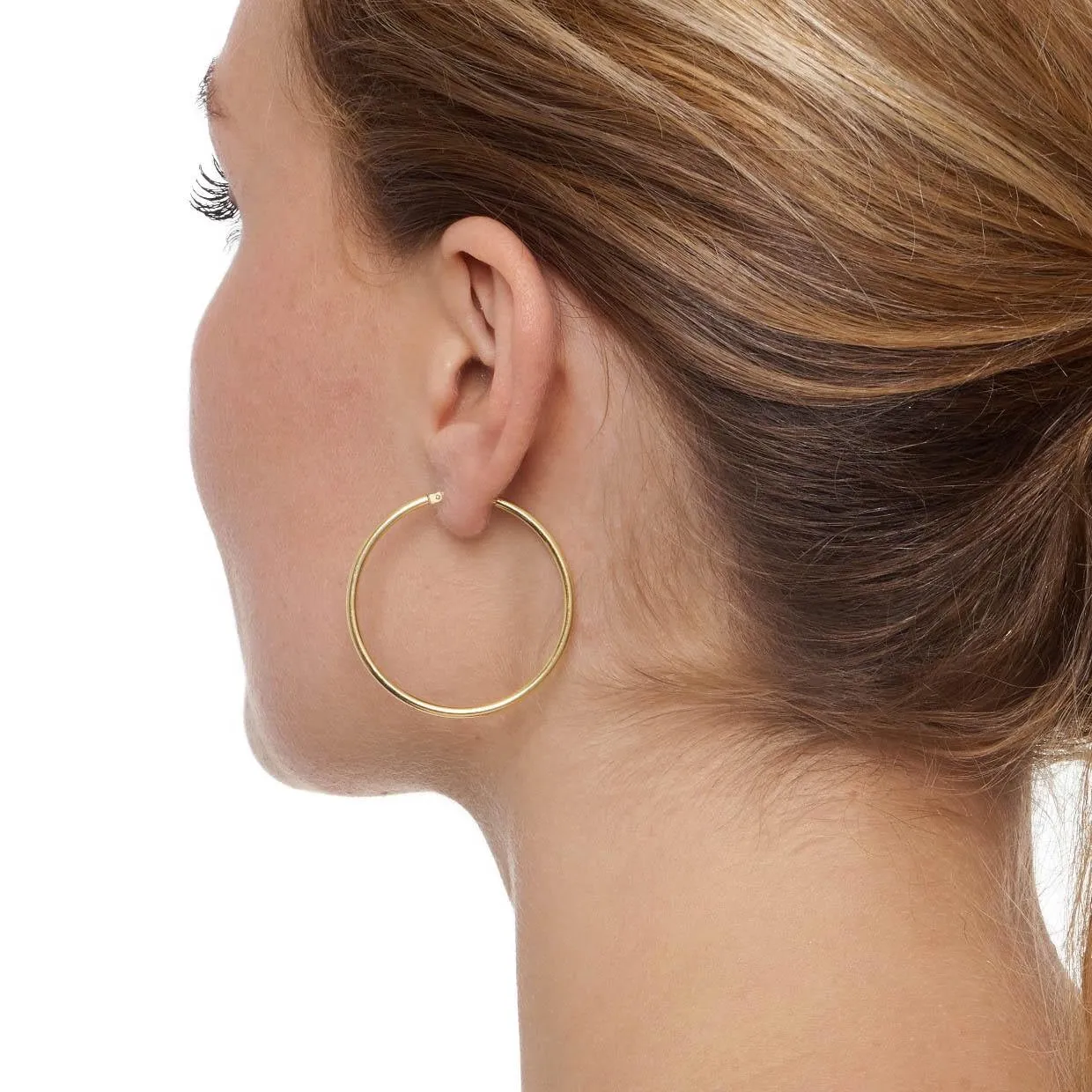 Skinny Chica Latina  Hoops - Small - Rose Gold