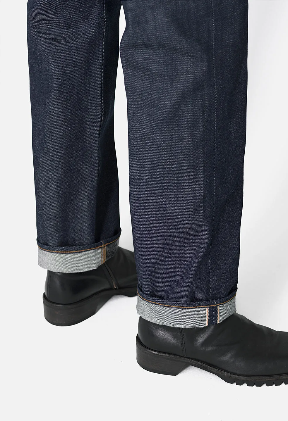 Sly High-Rise Straight / Selvedge Indigo