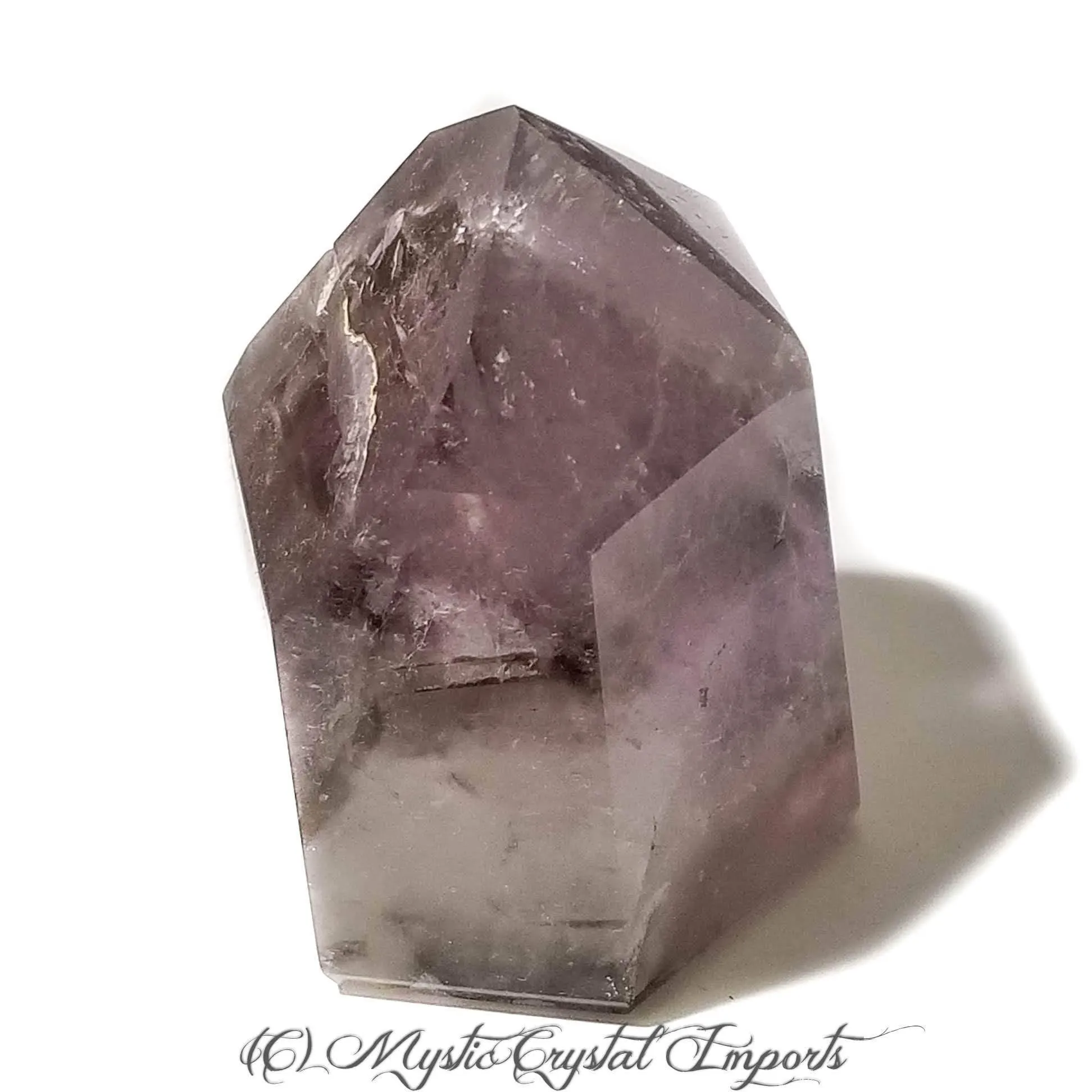 Smoky Phantom Amethyst Polished Crystal Point - 01