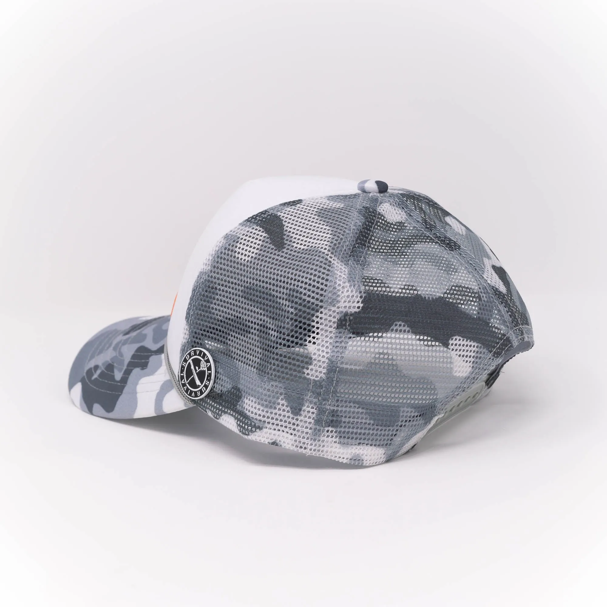 SRVVL TRUCKER HAT CAMO GREY