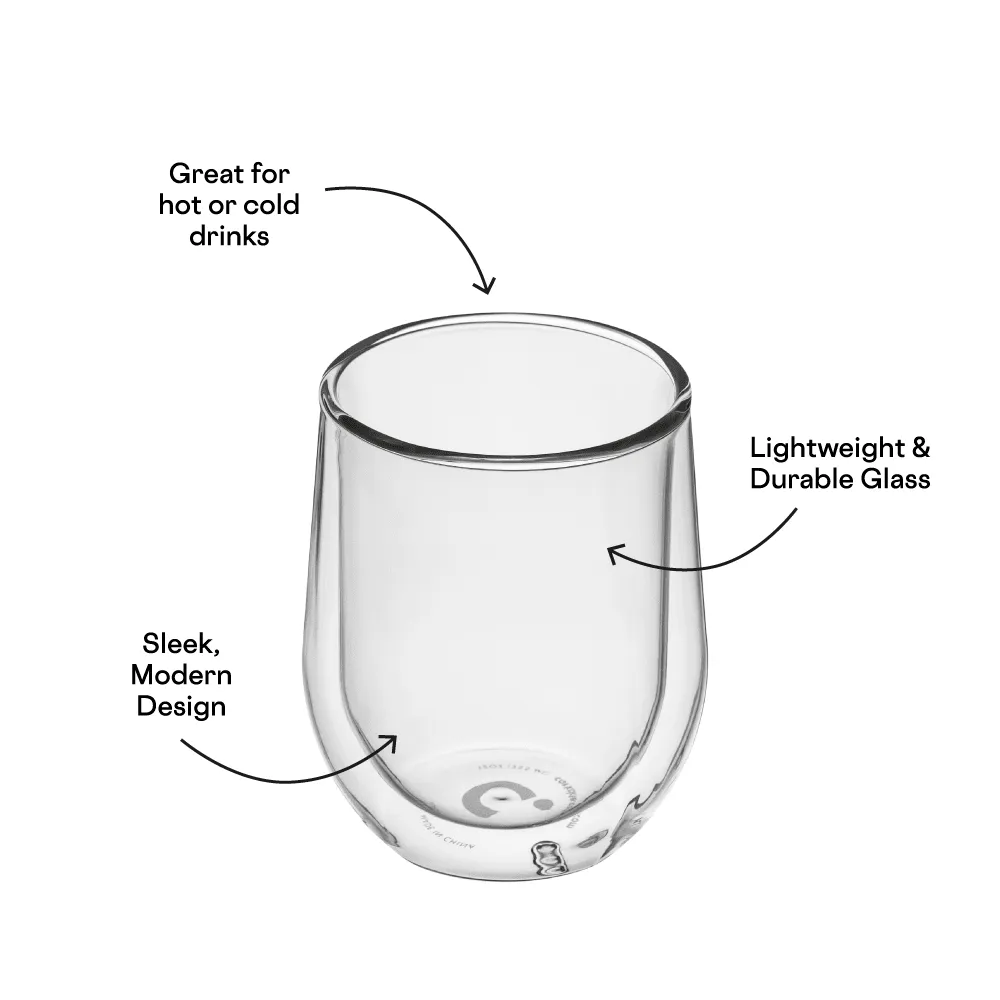 STEMLESS GLASS SET (2 PACK) - CORKCICLE