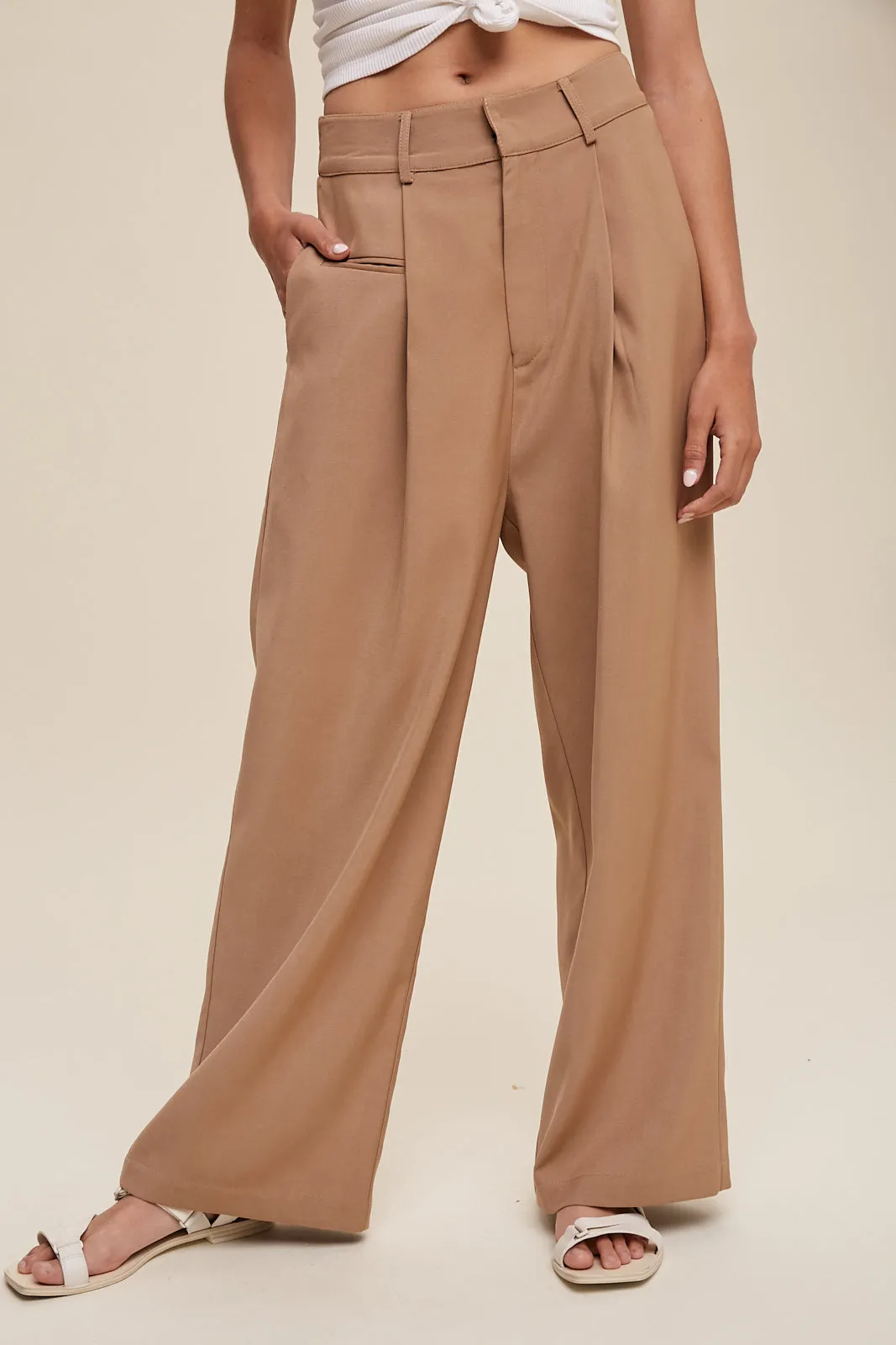 Straight Leg Trouser Pants