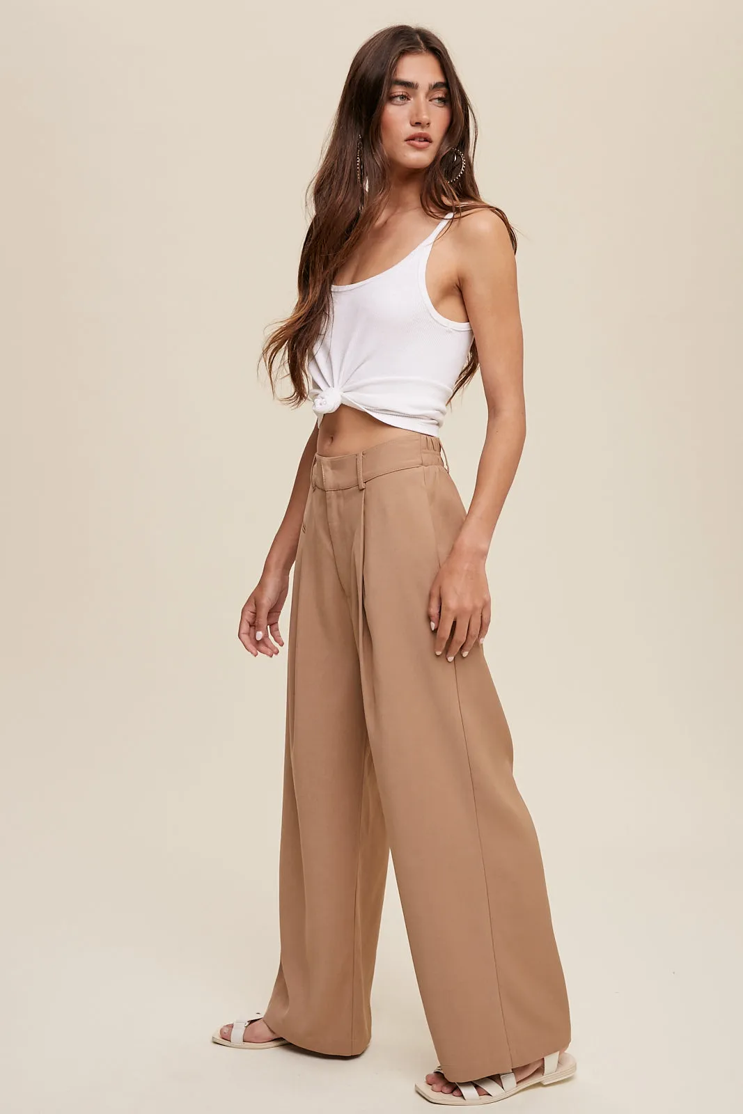 Straight Leg Trouser Pants