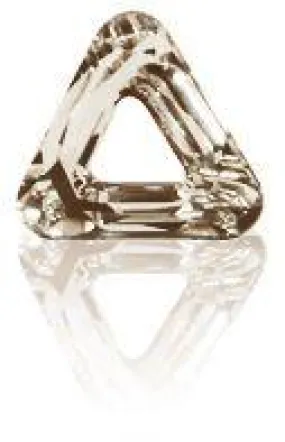 Swarovski 14mm Triangle Pendant - Crystal Golden Shadow (1pc)