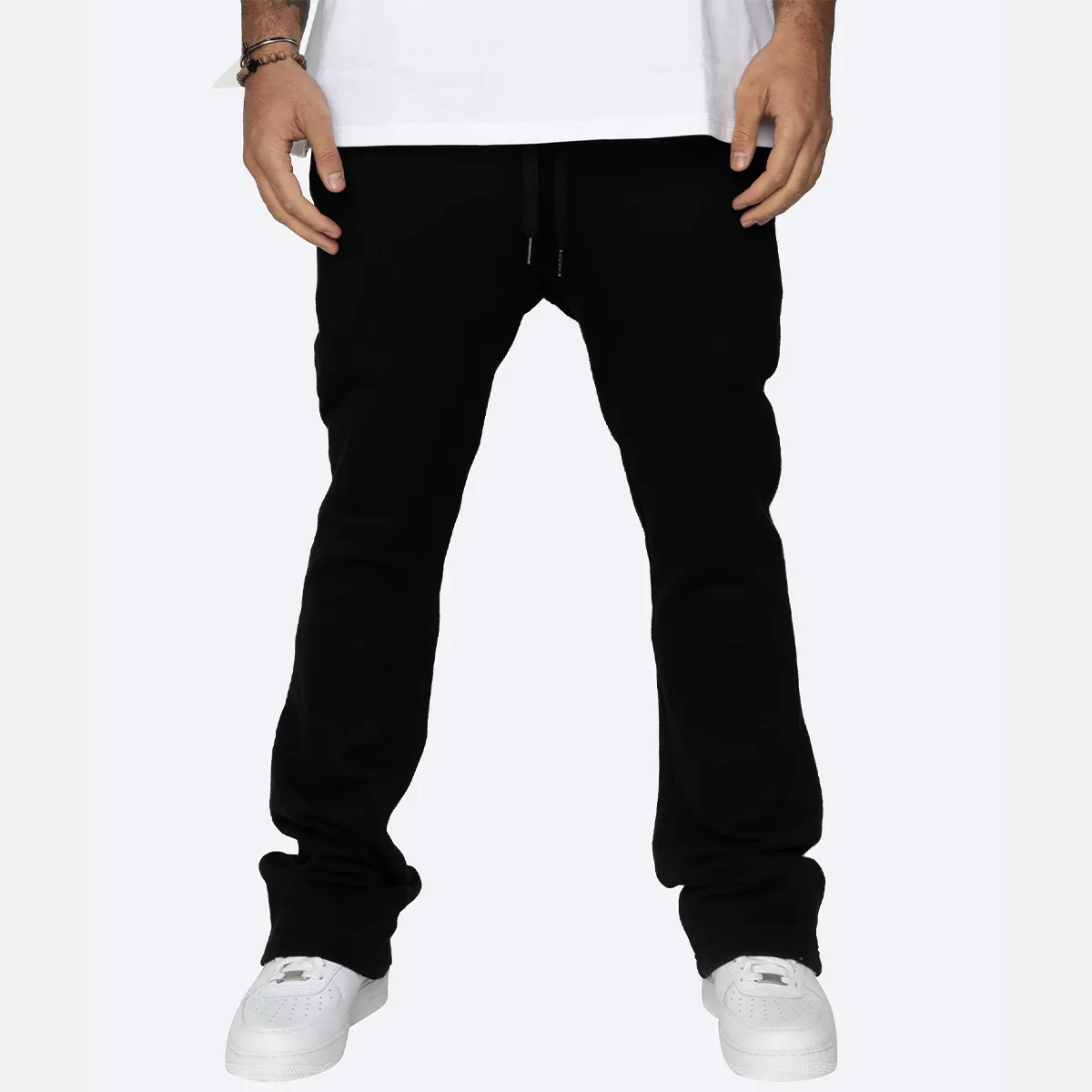 Terry Flare Pants Black