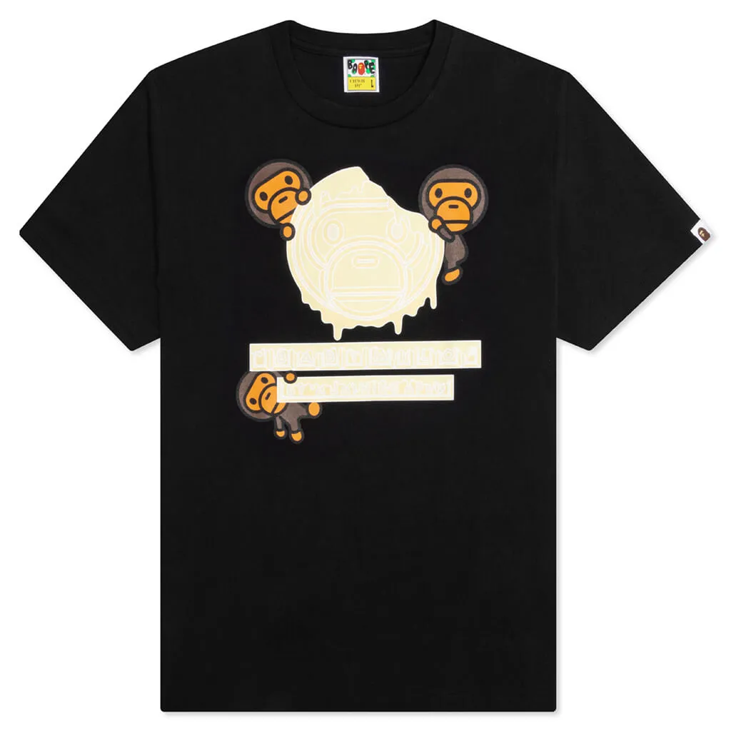 Valentine Chocolate Baby Milo Tee - Black