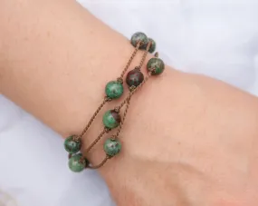 Wrap-1179-Chrysocolla Round Medium