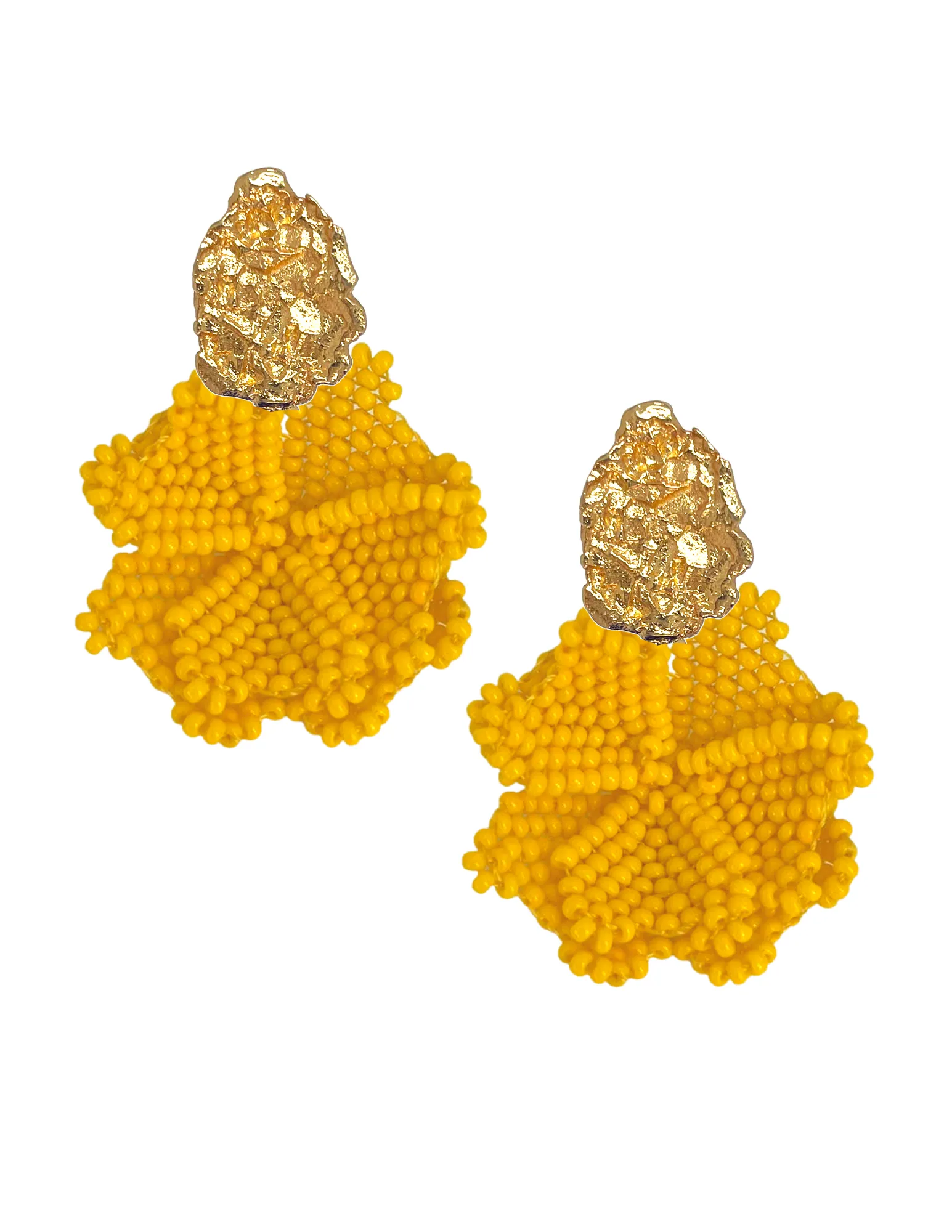 Yellow Blossom Earrings